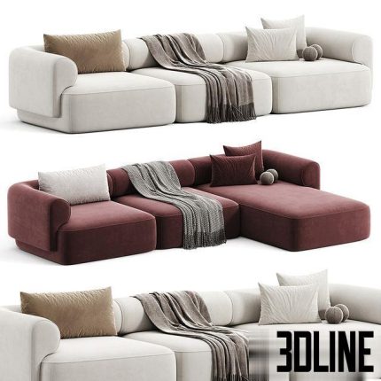 Melody sections sofa 0(3dline.net)
