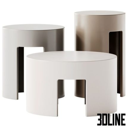 Meridiani GONG Coffee Tables 0(3dline.net)