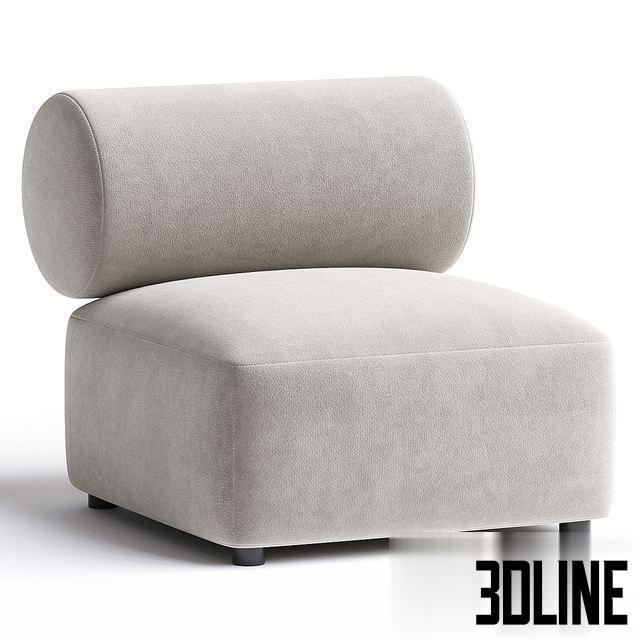 OFFO Fabric armchair By annud 0(3dline.net)