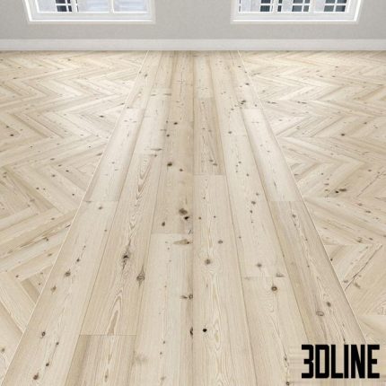 Parquet Larch is white, 3 types. Christmas tree, linear, chevron 0(3dline.net)