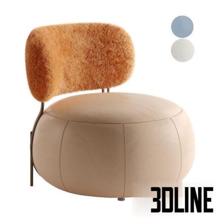 SINO armchair. BAMBI WHITE. BAMBI ORANGE. Baby geo 0(3dline.net)