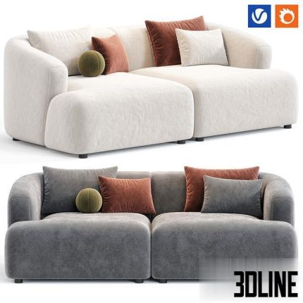 Sofia 2 Plazas Sofa By Westwing 0(3dline.net)