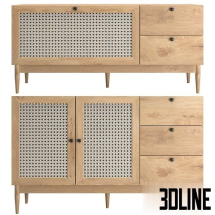 TV stand and Sideboard Roshal 0(3dline.net)