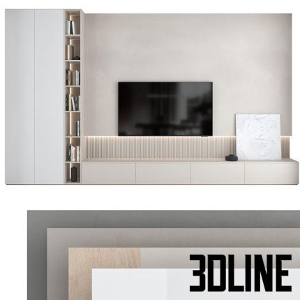 TV wall set 18 0(3dline.net)