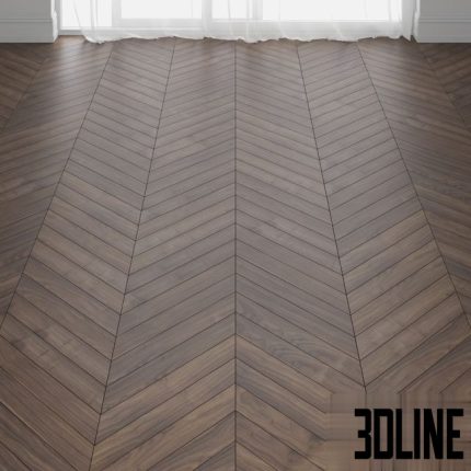 Virginia Walnut Parquet Floor in 3 types 0(3dline.net)