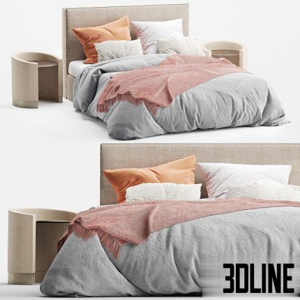 Vittoria Slip Cover Bedheads 0(3dline.net)