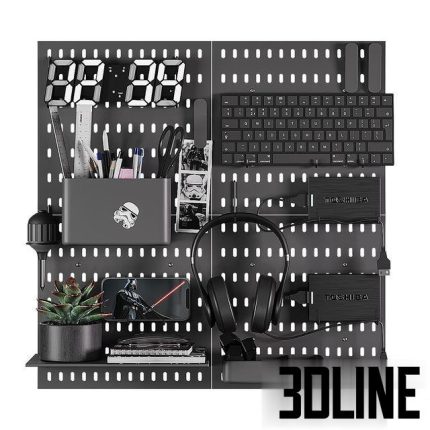 Wall stationery organizer 3 0(3dline.net)