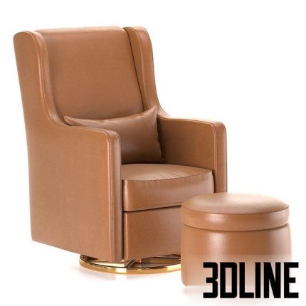 Wally Glider armchair 0(3dline.net)