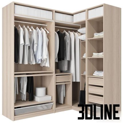 Wardrobe IKEA Set 03 0(3dline.net)
