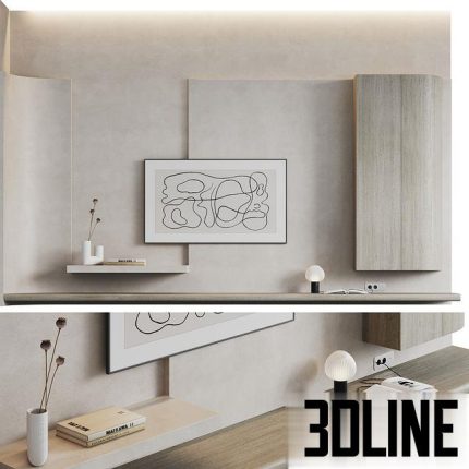 Wave TV wall 0(3dline.net)