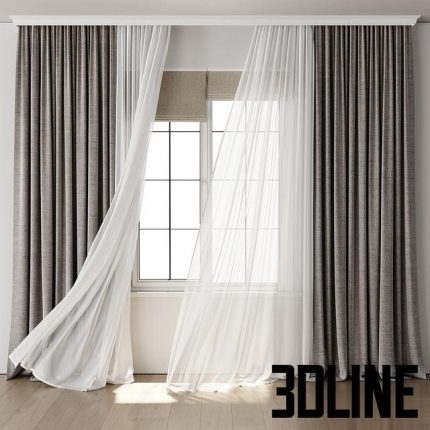 Wild Curtain for Interior 108 0(3dline.net)