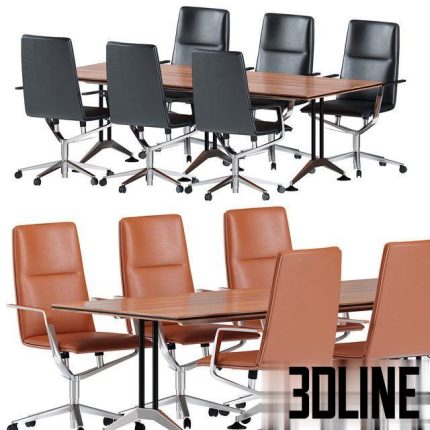Wilkhahn logon table & sola chair 0(3dline.net)