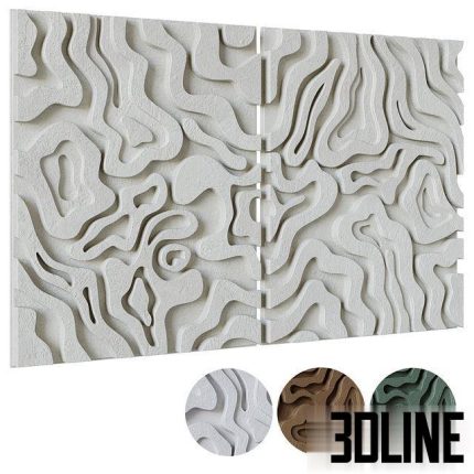 Abstract painting set by Lucile Salamone 0(3dline.net)