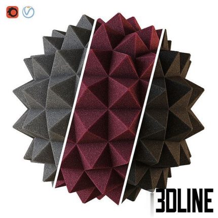 Acoustic foam material 0(3dline.net)