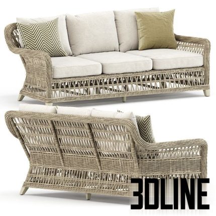 Arbor sofa 3 seat by Janus et Cie 0(3dline.net)
