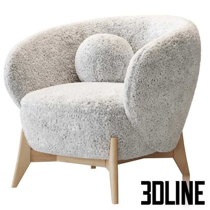 Armchair fur settings(3dline.net)
