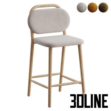 Barstool Helda by Kave Home 0(3dline.net)