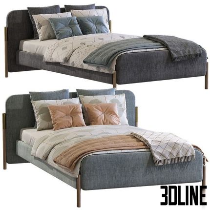 RH ALESSA EXTENDED SHELTER BED 0(3dline.net)