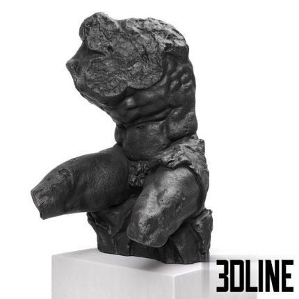 Belvedere Torso sculpture black 0(3dline.net)