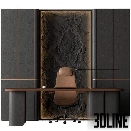 Boss Desk – Office Furniture 593 0(3dline.net)