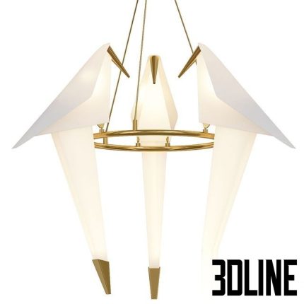 CHANDELIER ORIGAMI BIRD CHANDELIER 3 BY IMPERIUMLOFT(3dline.net)