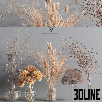 Collaction_Plants_Bouquet_2_vray 0(3dline.net)