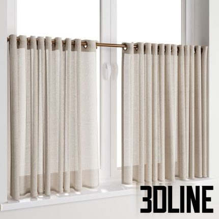 Curtain 54 Short curtains on rings 0(3dline.net)