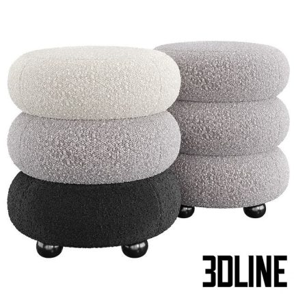 Eichholtz Stool Tulum 0(3dline.net)