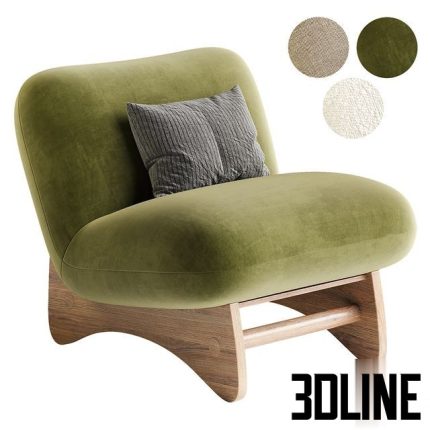 Enisa Slipper Chair 0(3dline.net)