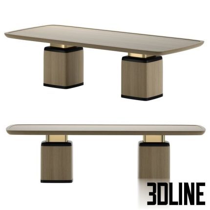 FRATO NAGANO Dining Table 0 (2)(3dline.net)