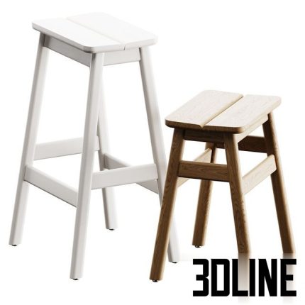 Form & Refine ANGLE STANDARD 45 Stool 0(3dline.net)