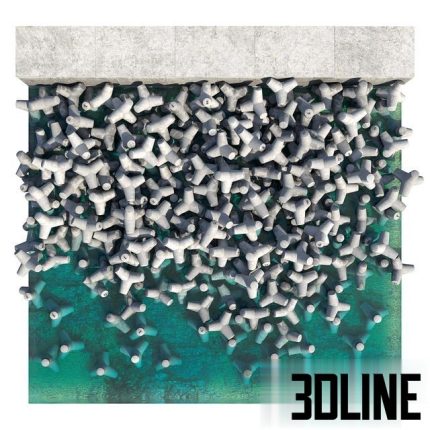 Fragment of the coast protection structure 0(3dline.net)