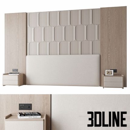 Headboard Wall 003 0(3dline.net)