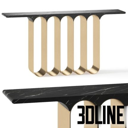Herve Langlais Steel5 Console Table 0(3dline.net)