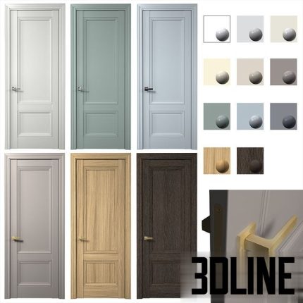 Interior doors AurumDoors, Cobalt 32 Height 2300 mm 0(3dline.net)