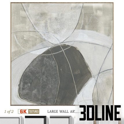 Large Abstract Neutral Textural Wall Art C 797 0(3dline.net)