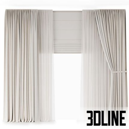 Light curtains with tiebacks 0(3dline.net)