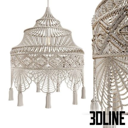 Macrame Chandelier 3 0 (2)(3dline.net)