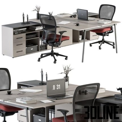 Office Furniture 244 0(3dline.net)