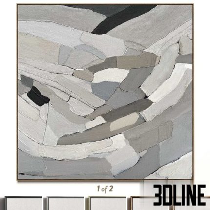 Plaster two square photo frames R-54 0(3dline.net)