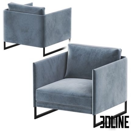 Saba Italia Livingston Armchair 0(3dline.net)