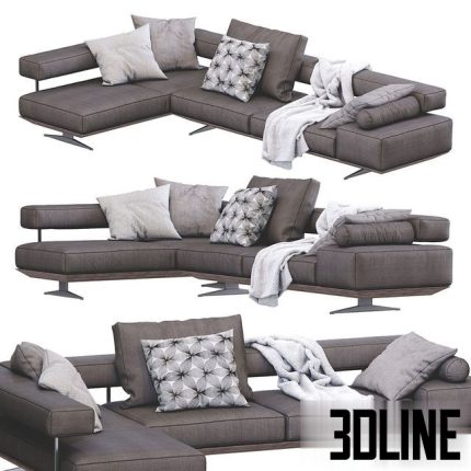 Sofa Wing By Flexform 0 (2)(3dline.net)