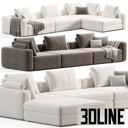 Soho Blanche Sofa 0(3dline.net)