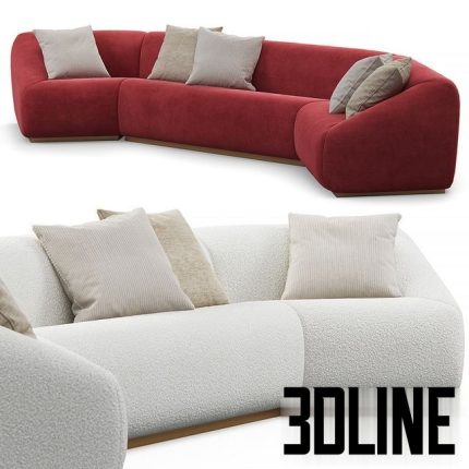 Stahl band pouf sectional sofa 0(3dline.net)