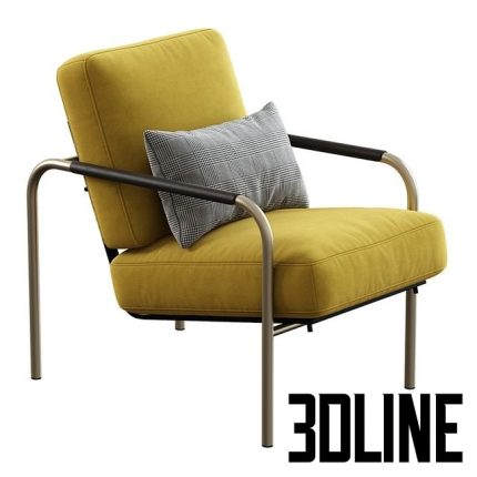 Susanna lounge chair by Zanotta 0(3dline.net)