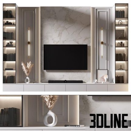 TV Wall set 914 0(3dline.net)