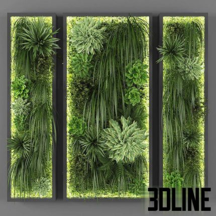 Vertical garden 046 0(3dline.net)