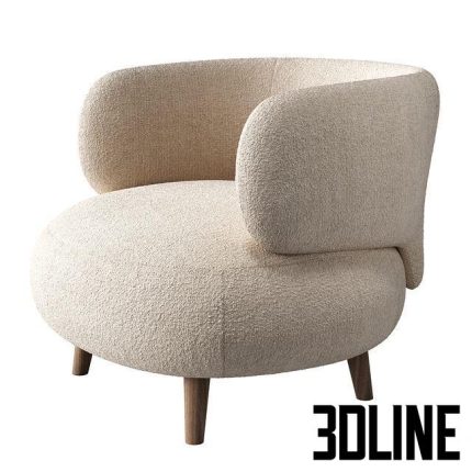 Armchair LUISA by KAVE HOME 0(3dline.net)