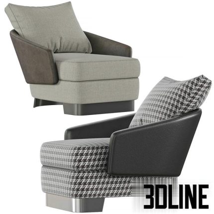Armchair Minotti LAWSON(3dline.net)