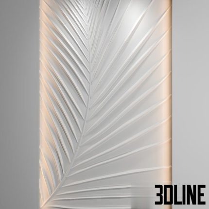 Bas-relief Palm leaf 0(3dline.net)